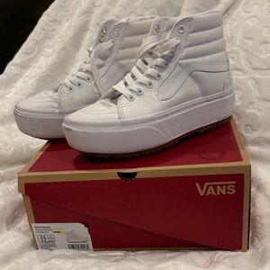Vans White  Filmore Platform High-Tops